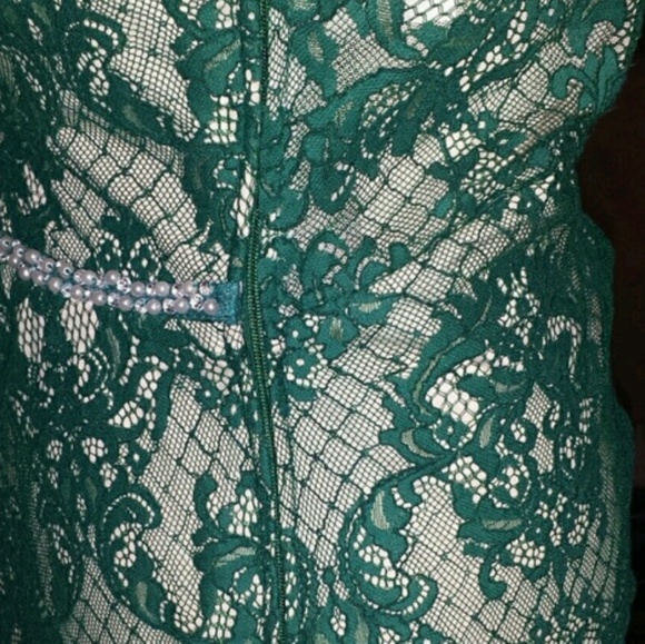 Green Lace Dress - Picture 8 of 8
